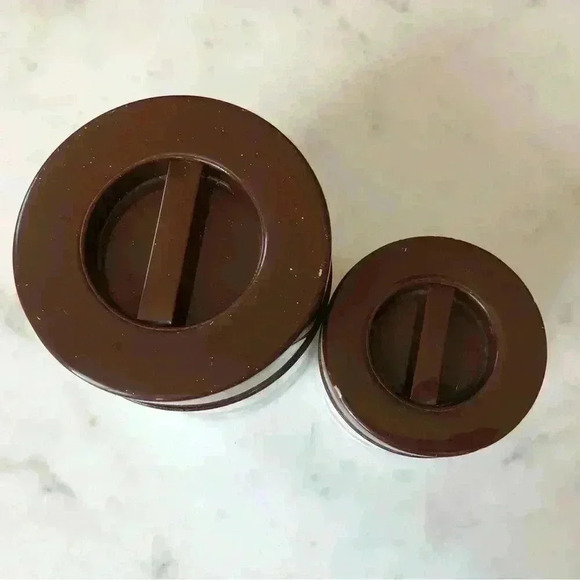 Vintage set of two MC made in Japan nesting  tins with lids - Picture 4 of 9